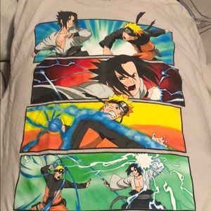 Naruto anime print T-shirt short sleeve